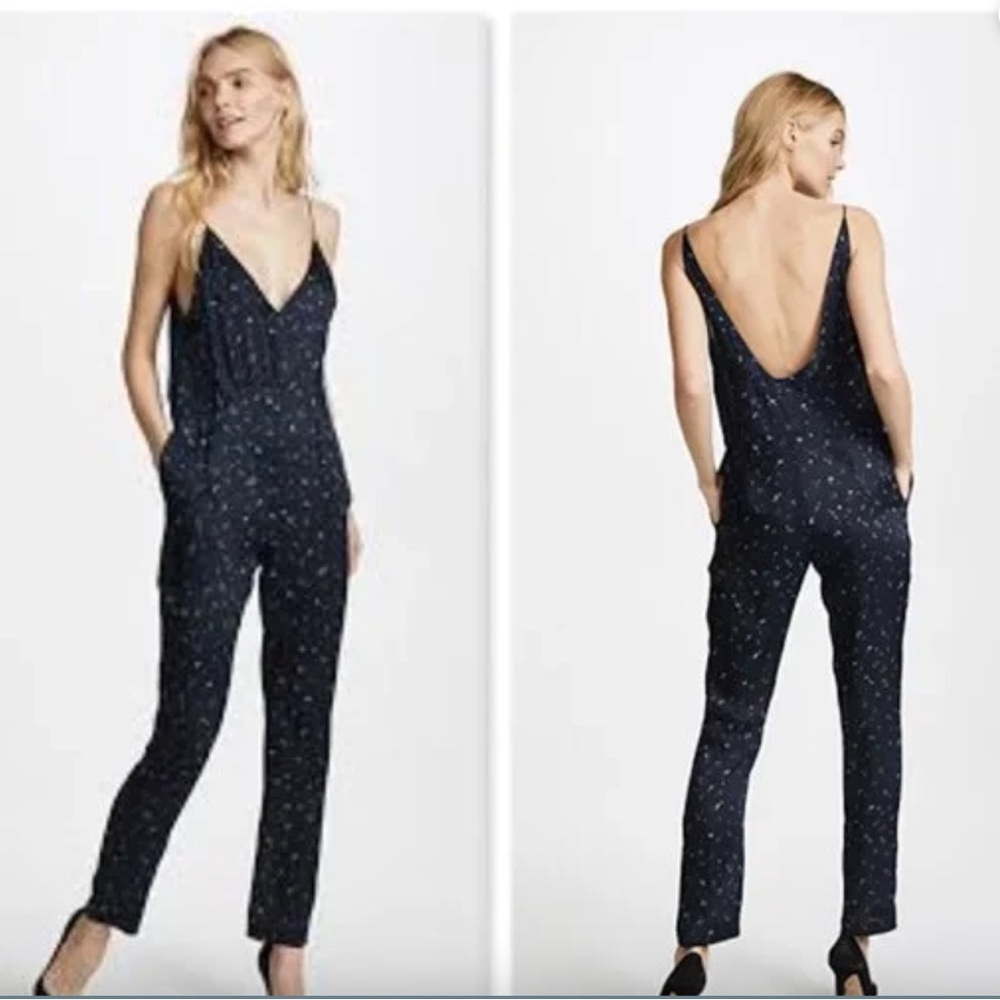 IRO Silk Bemura Floral Print Jumpsuit